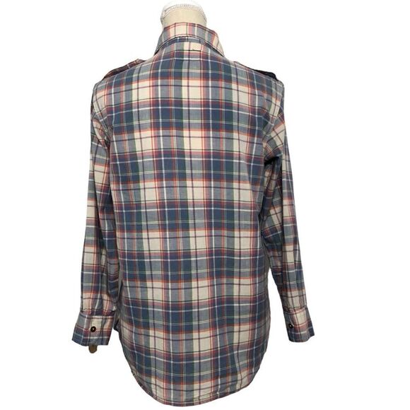 Current/Elliott Long Sleeve Button-Down Shirt Plaid Size Small (1) - Picture 2 of 10